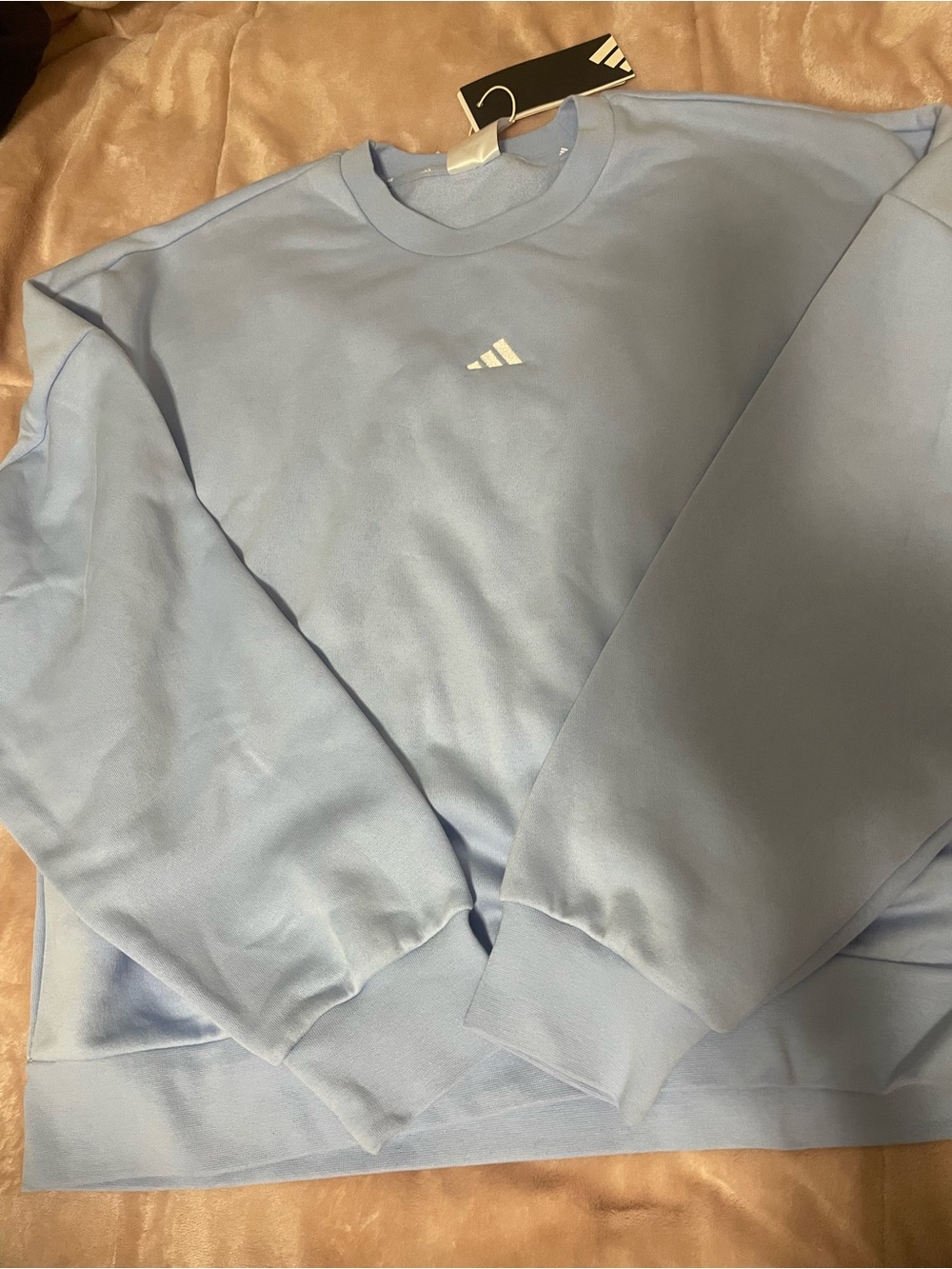 Adidas Women’s Light Blue Crewneck Sweatshirt